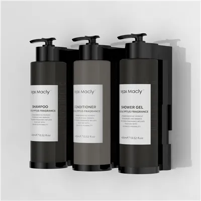 Черен стенен дозатор за сапун